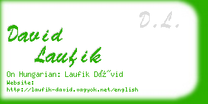david laufik business card